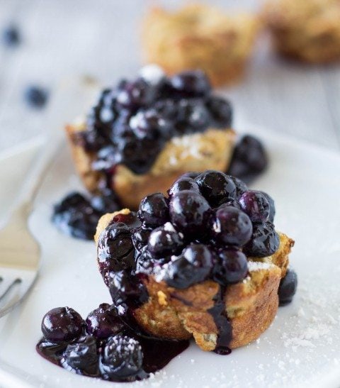 french toast muffins with blueberries pinterest