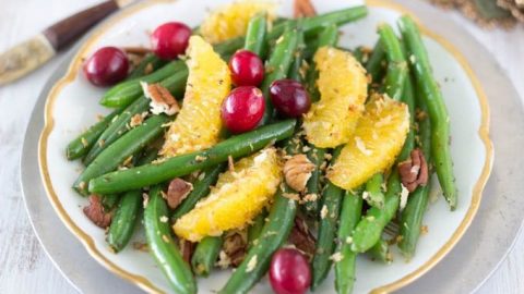 green beans with orange mustard dressing Orange Ginger Green Beans
