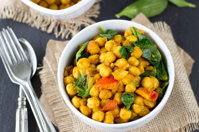 quick and easy channa masala - SimpleHealthyKitchen.com #healthy #one pot-1