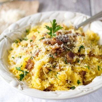 Spaghetti Squash Carbonara