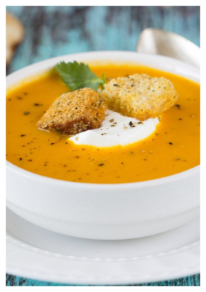 curried coconut carrot soup