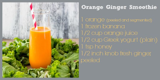 orange ginger smoothie