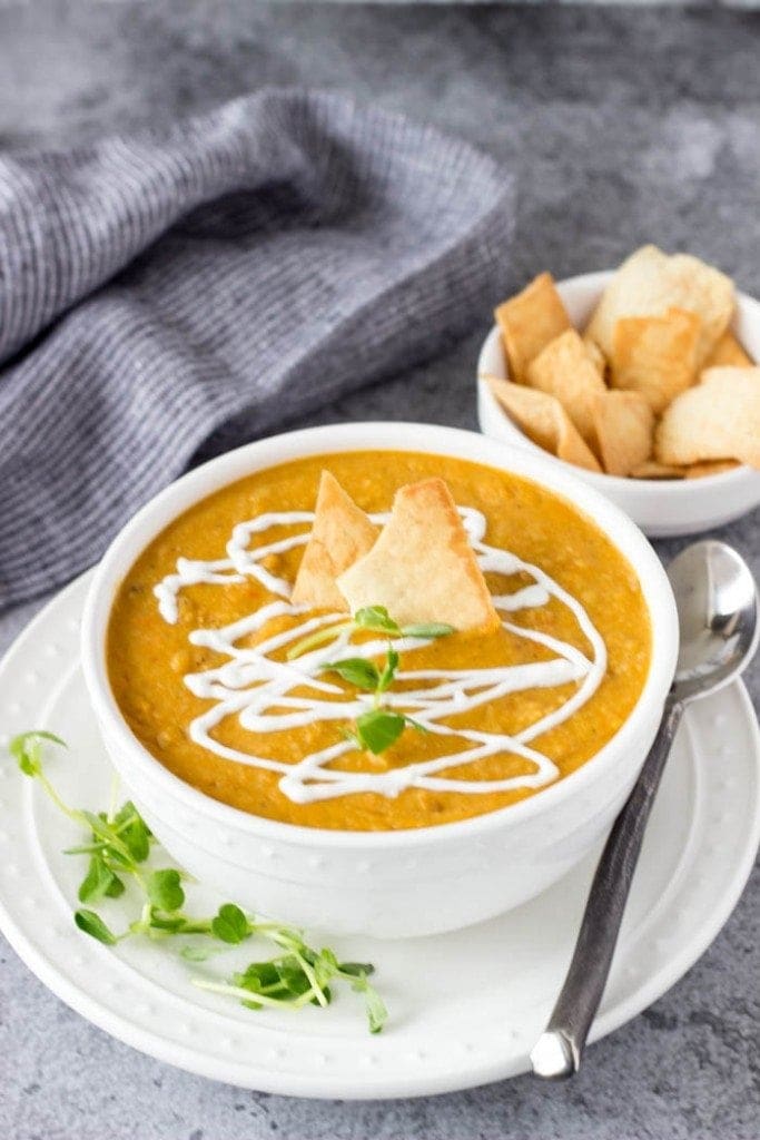 Curried Yellow Split Pea Soup -SimpleHealthyKitchen.com