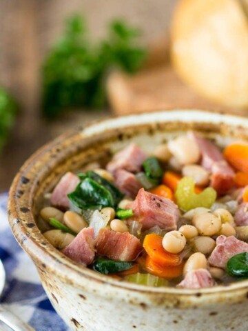 One Pot Ham and Bean Soup