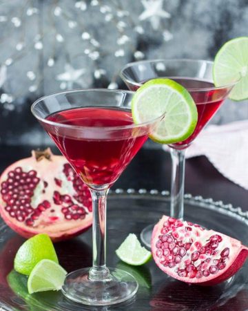 Skinny Pomegranate Martini