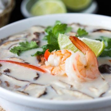 Tom Kha Soup with Shrimp