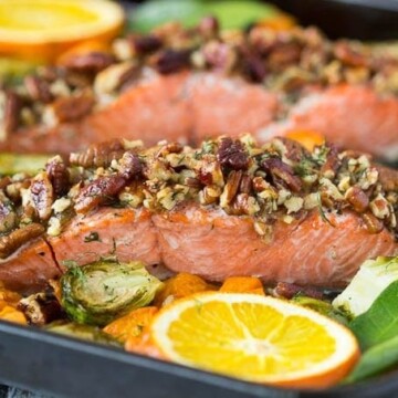 Oven Baked Pecan Crusted Salmon