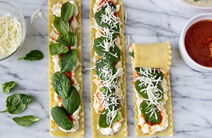How to Make Spinach and Artichoke Lasagna Roll-Ups