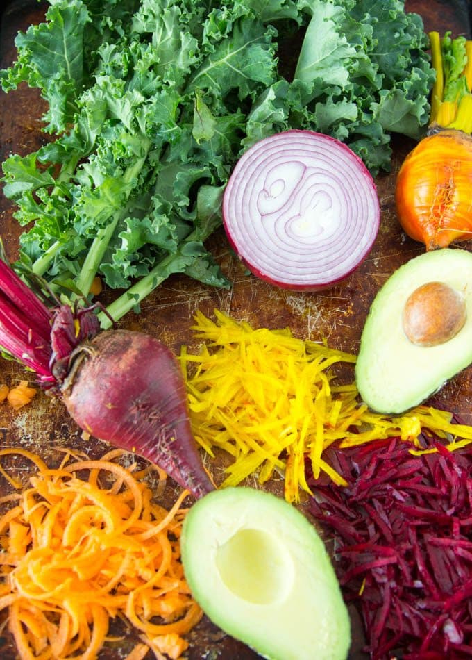 raw-rainbow-salad-ingredients