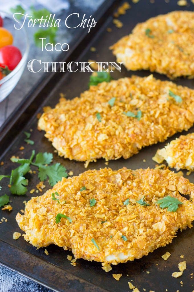 Tortilla Chip Chicken | Simple Healthy Kitchen