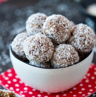 Snowball Coconut Date Energy Bites