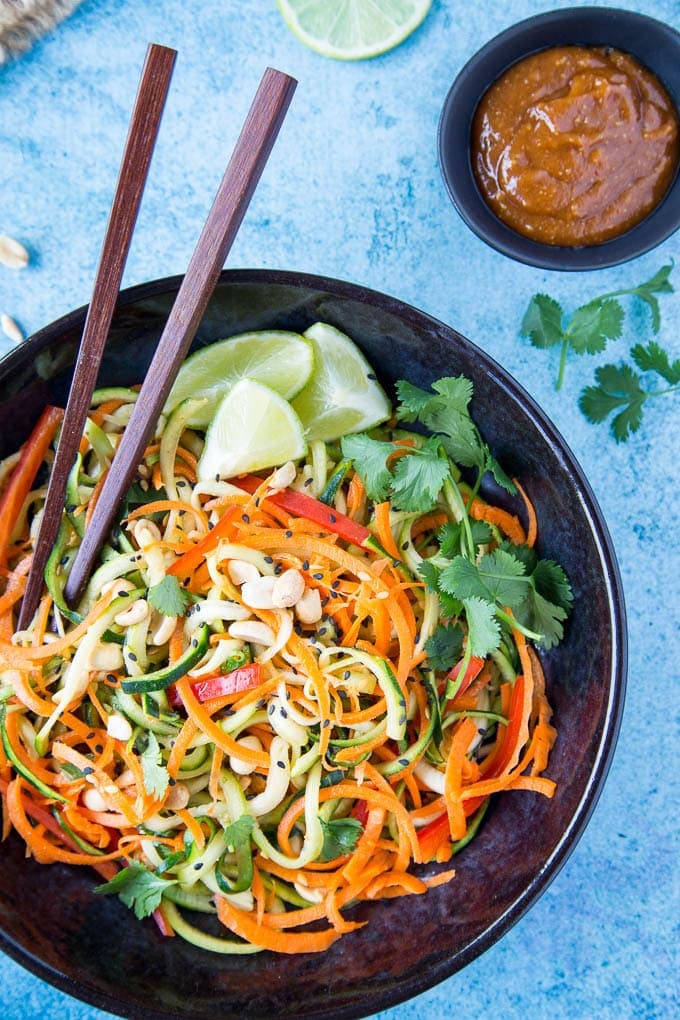 zucchini + carrot noodles 1