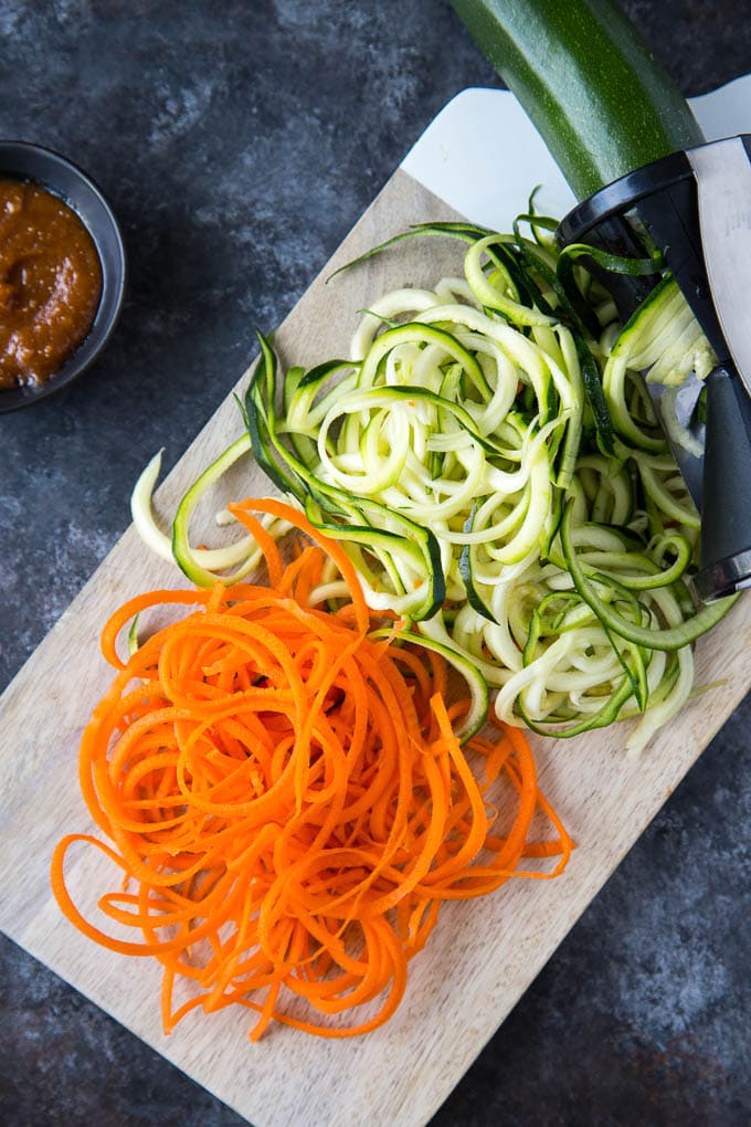 zucchini + carrot noodles 2