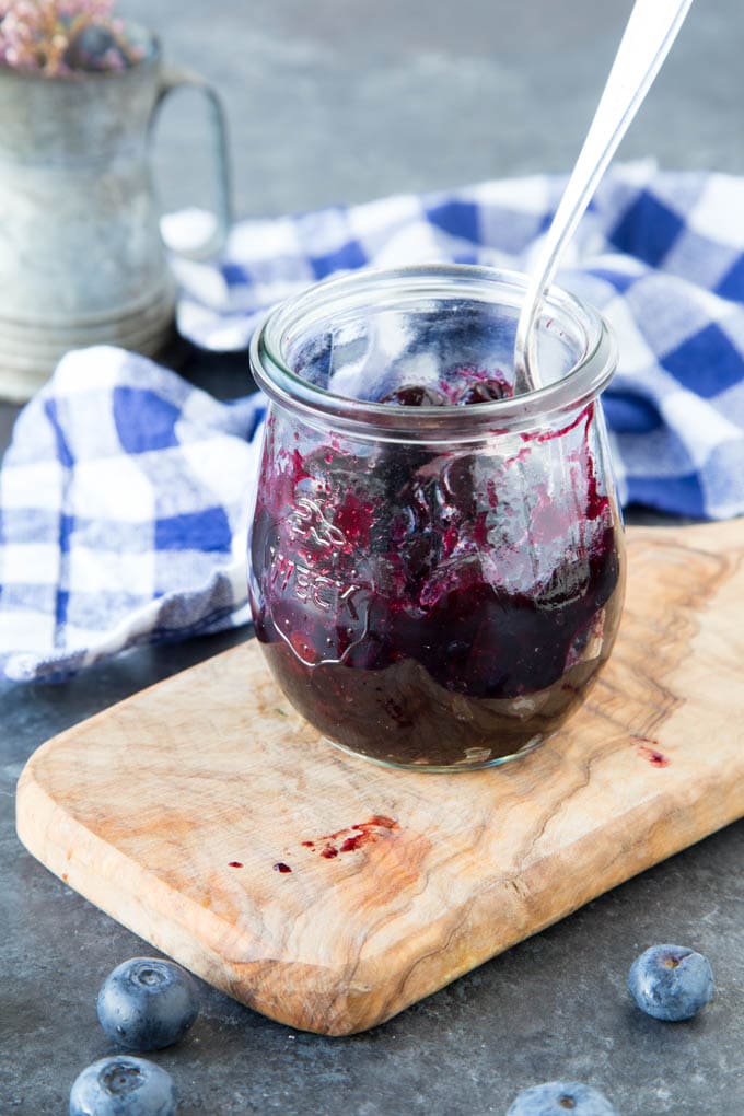 Easy Blueberry Compote (Healthy, Vegan, Paleo, Gluten-Free)