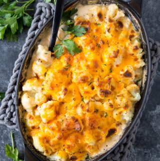 Cauliflower "Mac" & Cheese {Keto, Low Carb}