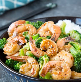 Skillet Honey Garlic Shrimp